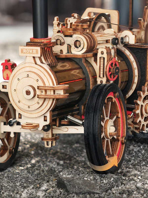Puzzle en Bois 3D Locomotive à Vapeur - GoCrazyPuzzle