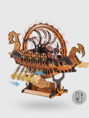 Puzzle en Bois 3D Navire Viking ROKR - GoCrazyPuzzle