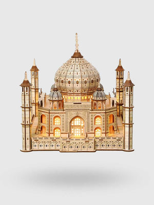 Puzzle en Bois 3D Taj Mahal avec Lumière - GoCrazyPuzzle