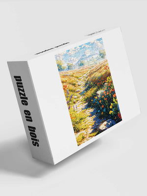 Puzzle en Bois Adulte - Sentier de Campagne Paisible - GoCrazyPuzzle