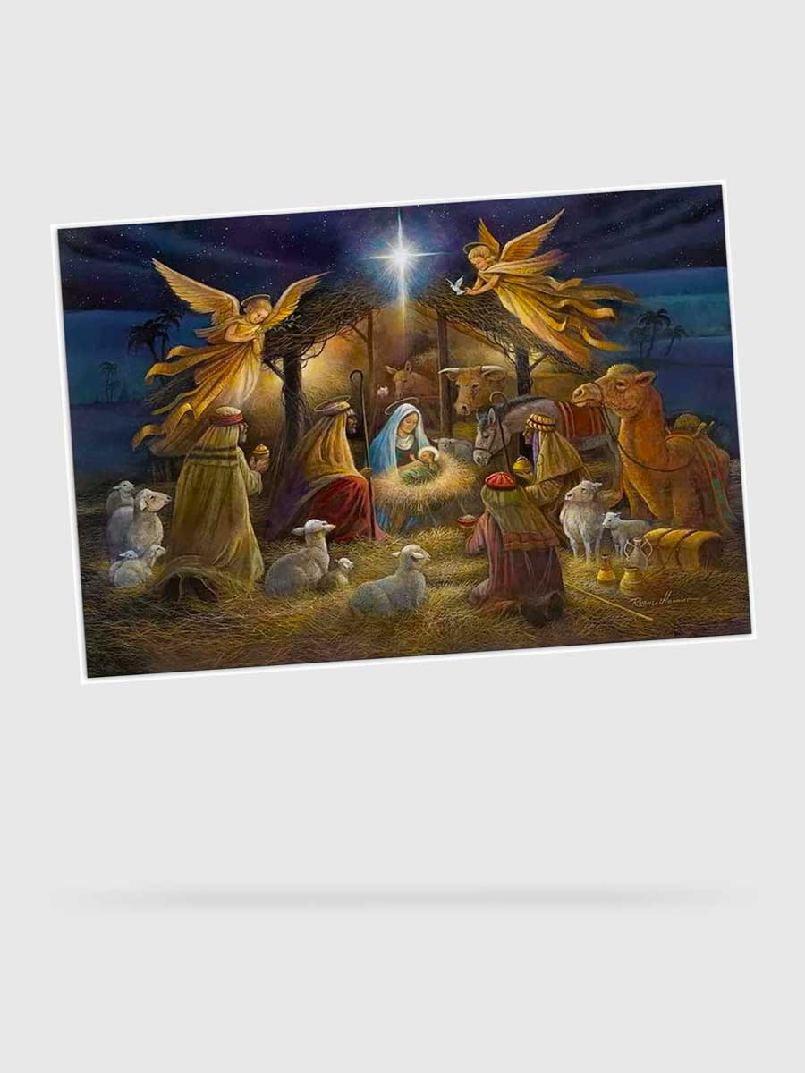 Puzzle en Bois Adulte Naissance de Jésus - GoCrazyPuzzle