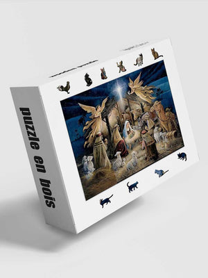 Puzzle en Bois Adulte Naissance de Jésus - GoCrazyPuzzle
