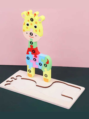 Puzzle pour Enfant de 3 ans | Girafes - GoCrazyPuzzle