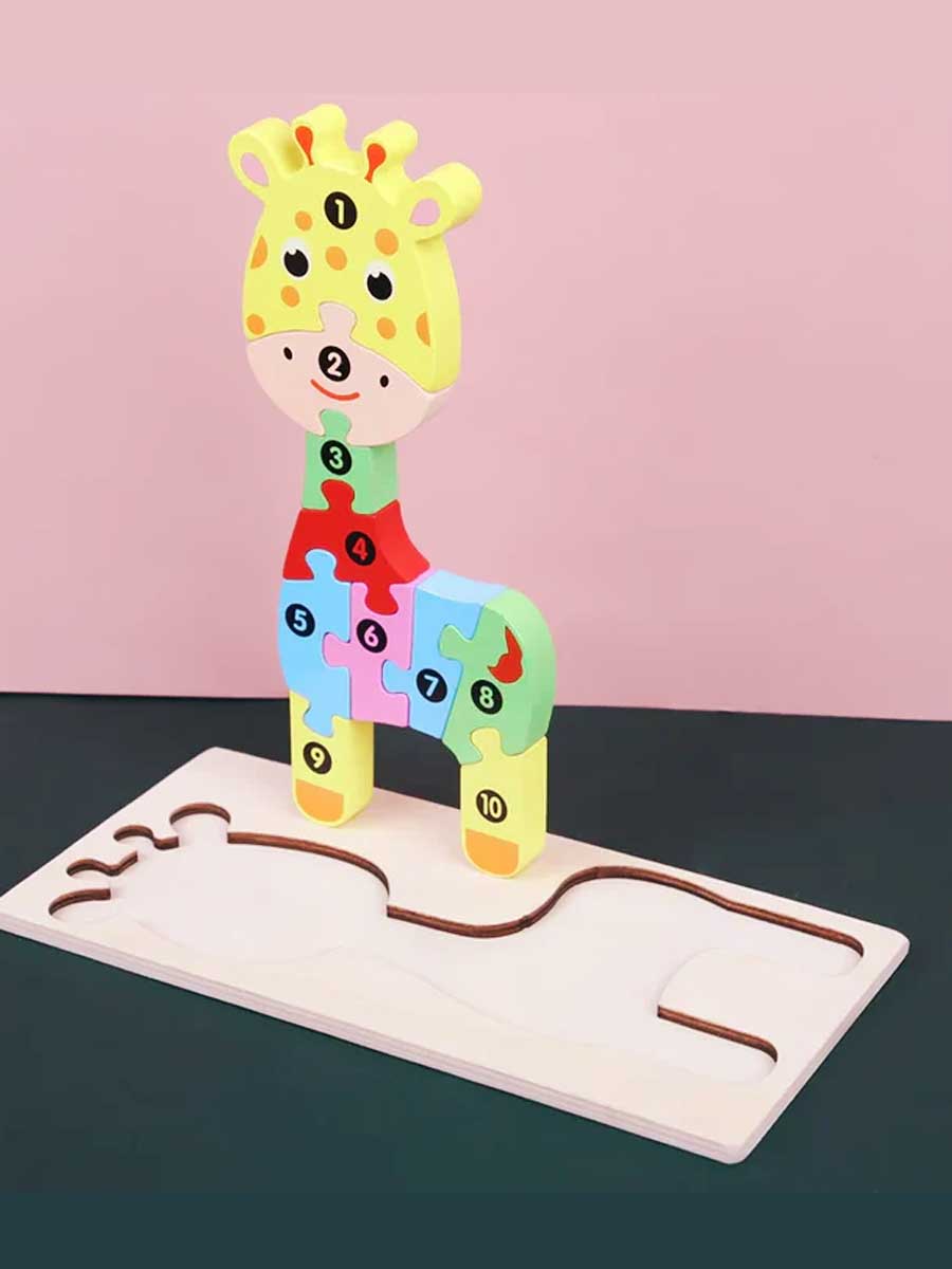 Puzzle pour Enfant de 3 ans | Girafes - GoCrazyPuzzle