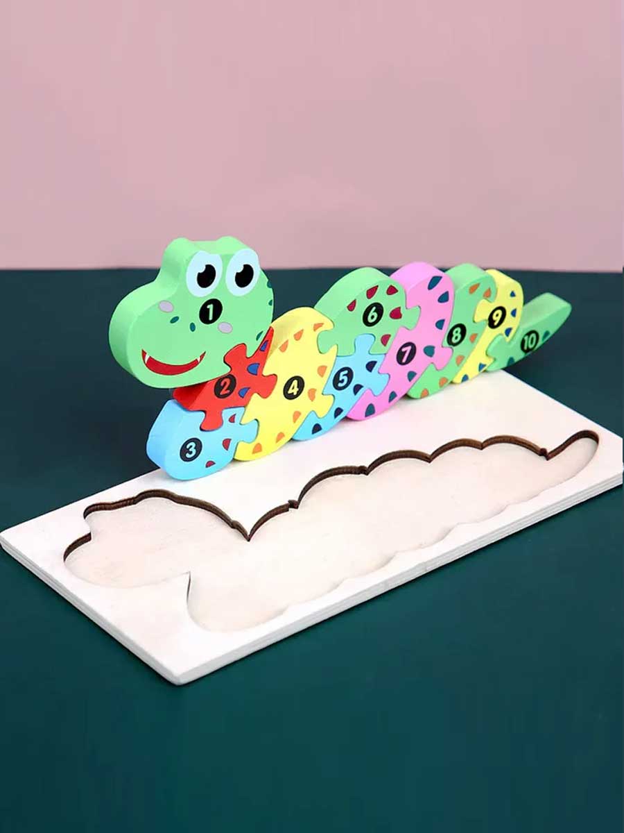 Puzzle Chiffre de 1 à 10 chenille 3d - GoCrazyPuzzle