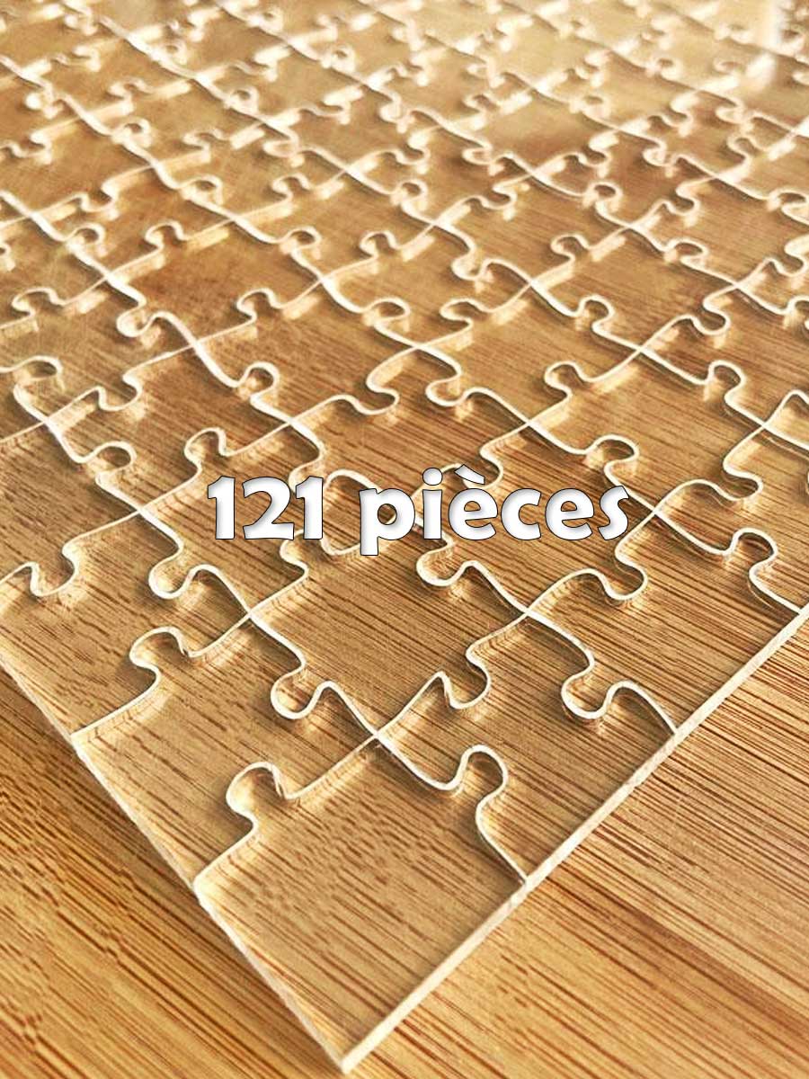 Puzzle transparent 121 pcs. - GoCrazyPuzzle