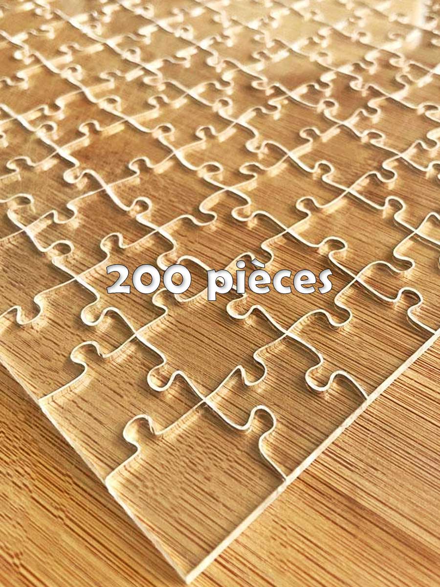 Puzzle transparent 200 pcs. - GoCrazyPuzzle