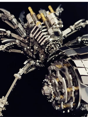 Puzzle 3D mécanique en métal – Sculpture araignée à assembler - GoCrazyPuzzle