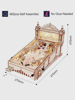 Robotime ROKR | Flipper Pinball 3D Puzzle - GoCrazyPuzzle