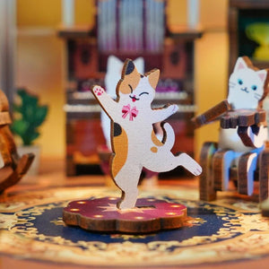 Puzzle 3D Boîte à Musique - Ballet des Chats - GoCrazyPuzzle