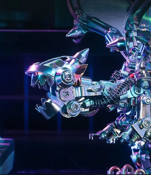 Puzzle 3D adulte difficile – Dragon Métal 630 Pièces Édition Ailes Irisées - GoCrazyPuzzle