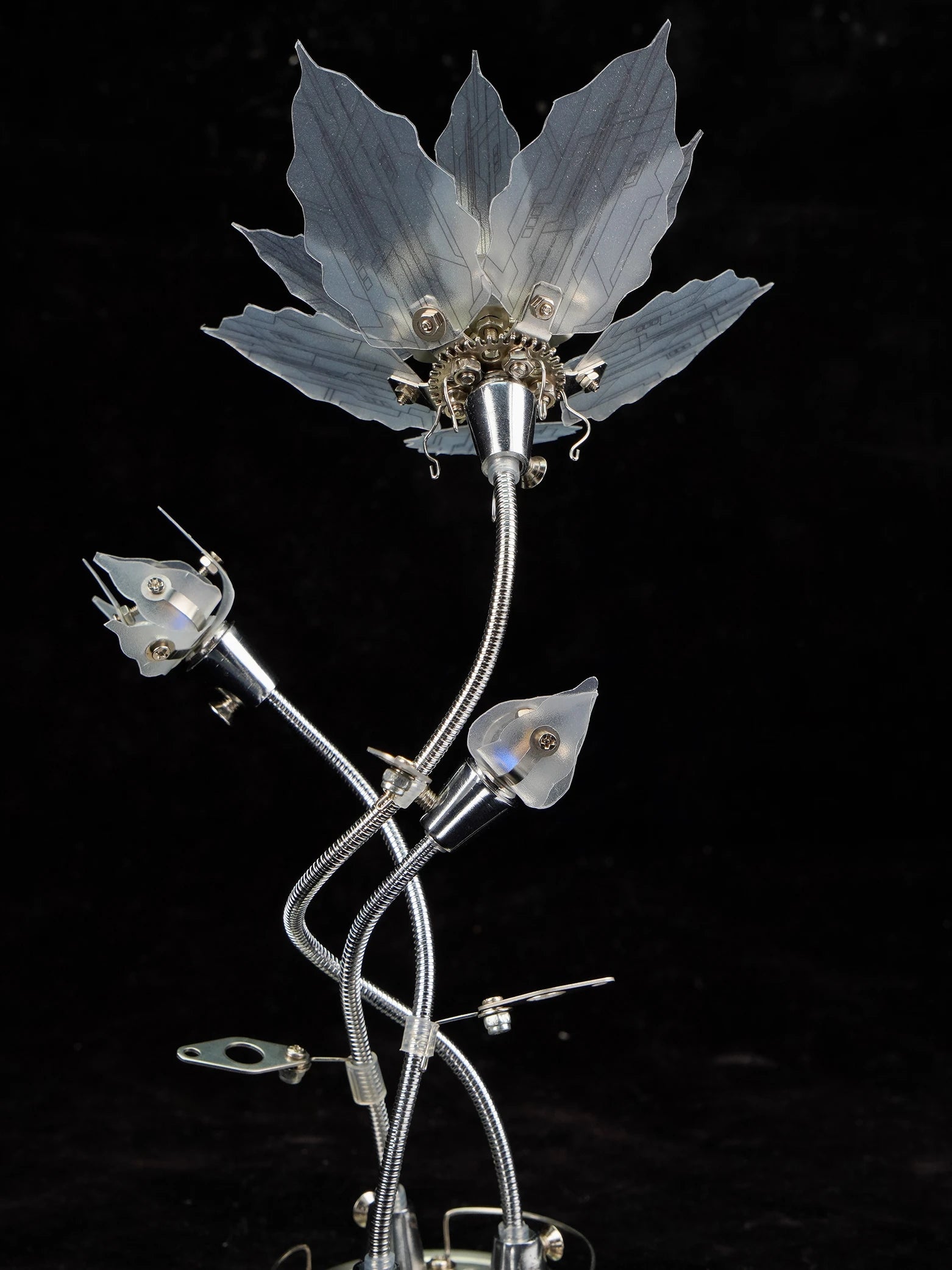 Puzzle 3D en métal – Fleurs mécaniques à assembler (243 pièces) - GoCrazyPuzzle