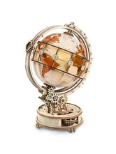 3D Globe Puzzle Lumineux en Bois