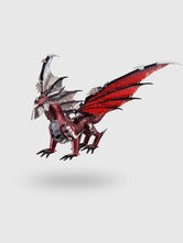 3d Métal Puzzle Dragon Rouge