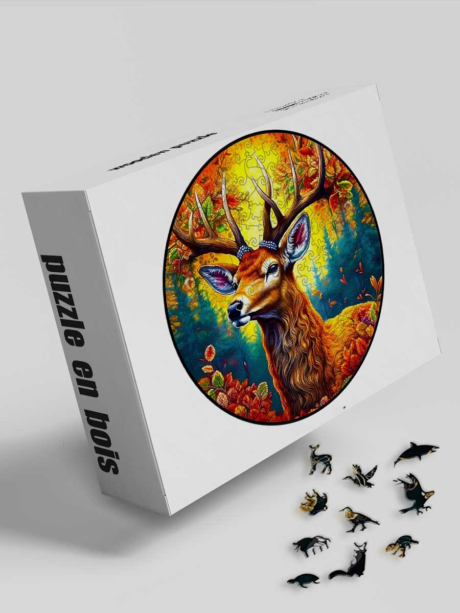 Cerf Bois Puzzle