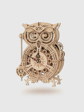 Horloge Hibou Bois Robotime ROKR | Puzzle 3D