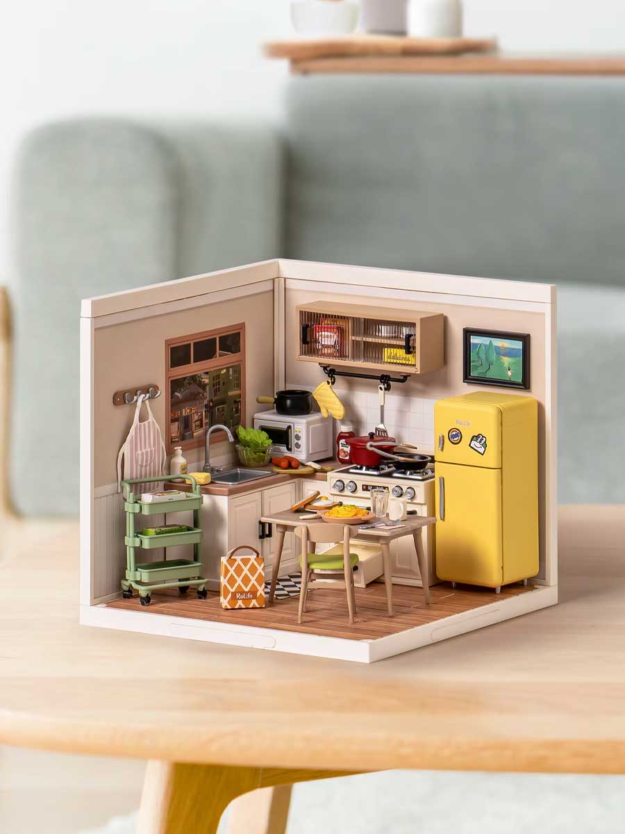 Maison en Miniature 3D Cuisine Happy Meals | Robotime Rolife