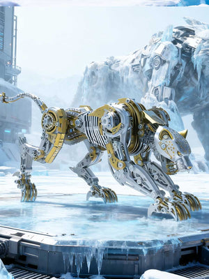 Maquette Mécanique Guépard - Puzzle 3D Métal Steampunk (Kit DIY Adulte) - GoCrazyPuzzle