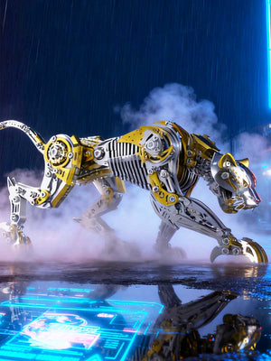 Maquette Mécanique Guépard - Puzzle 3D Métal Steampunk (Kit DIY Adulte) - GoCrazyPuzzle