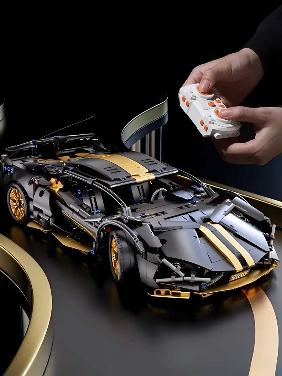 Maquette Voiture à Construire pour Adulte – Supercar Technic 1:14 avec Moteur, 1280 Pièces - GoCrazyPuzzle