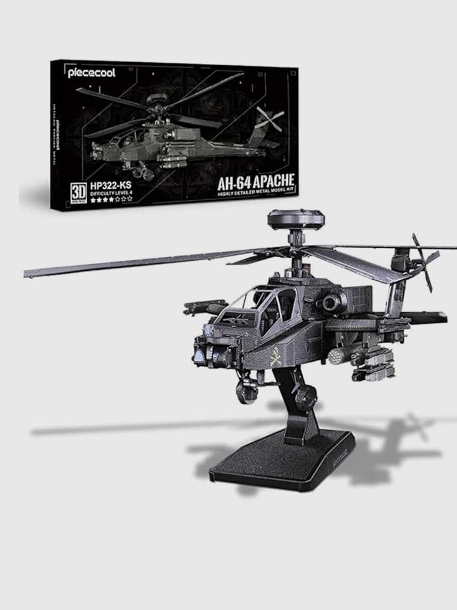 Maquette en Métal Hélicoptère AH-64 Apache