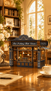 Miniature DIY « Librairie Anglaise » – Décor lumineux à assembler - GoCrazyPuzzle
