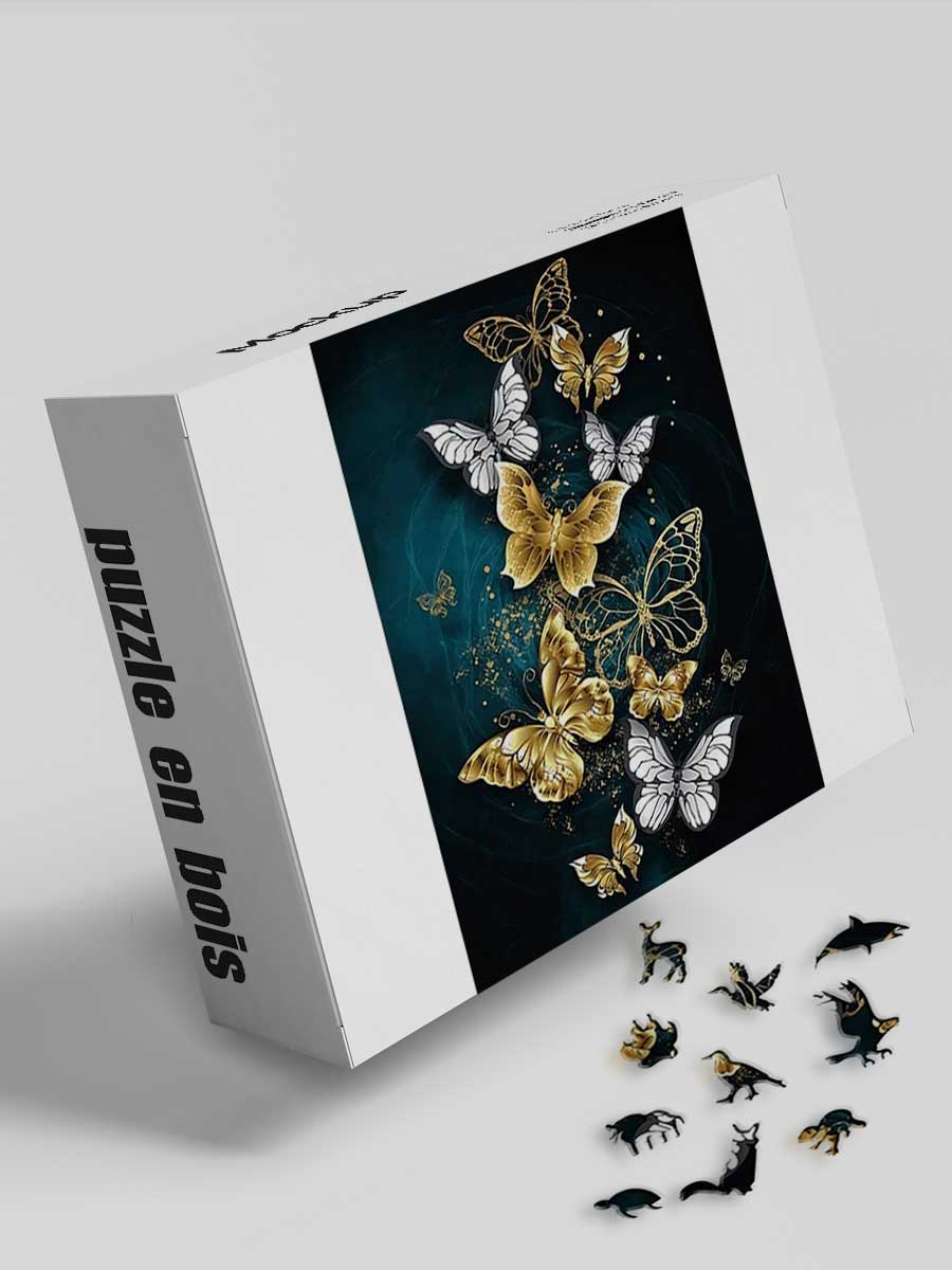 Papillon Puzzle en Bois