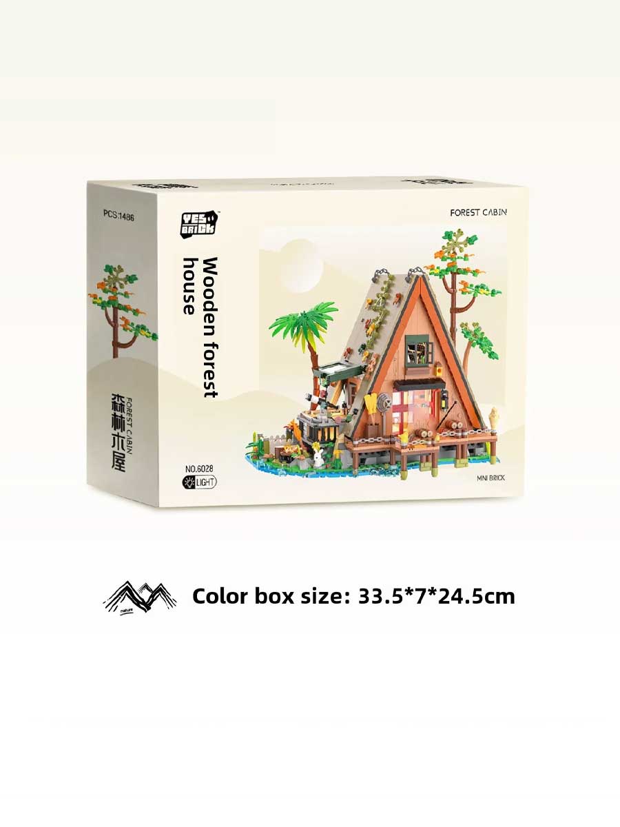 Puzzle 3D Maison avec les Arbres: Assemblage Créatif - GoCrazyPuzzle