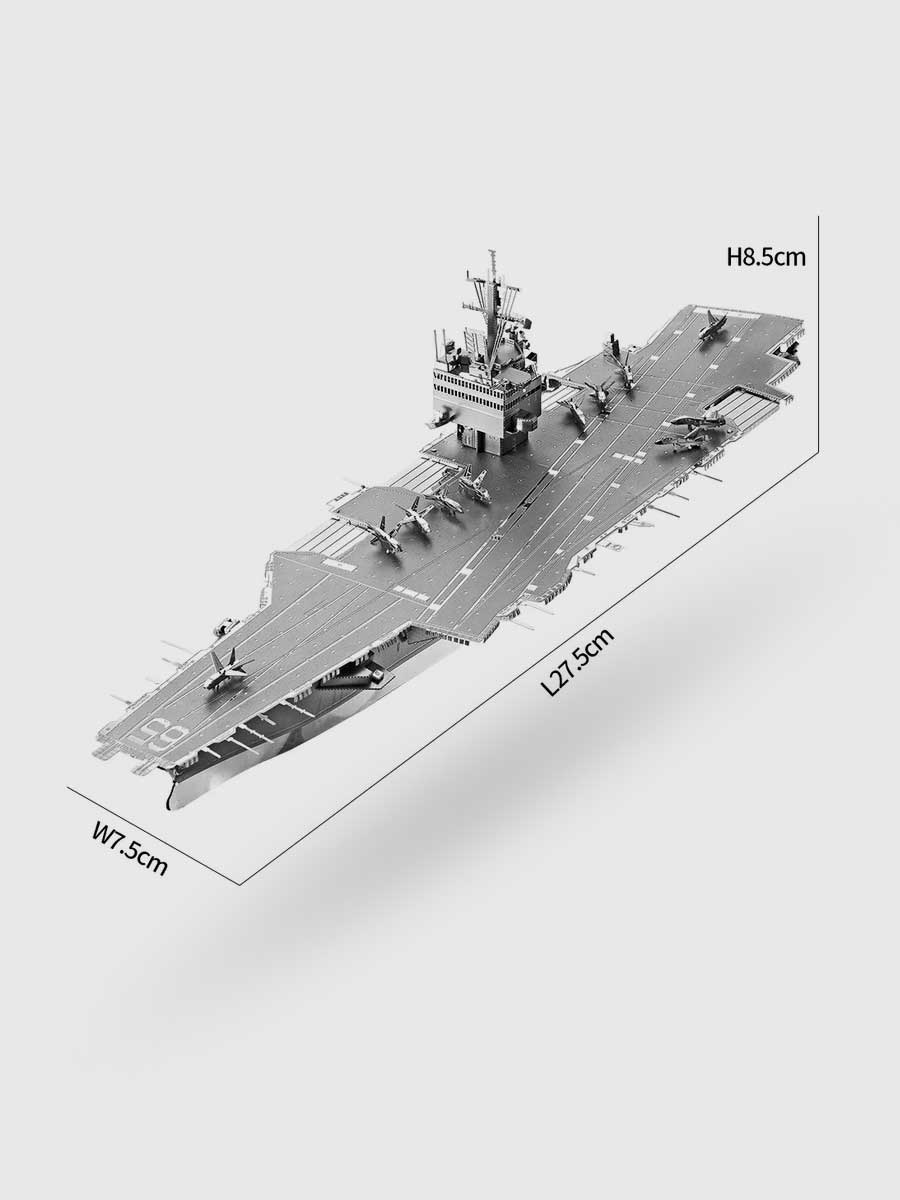 Puzzle 3D en Métal Porte-Avions CVN-65 | Piececool