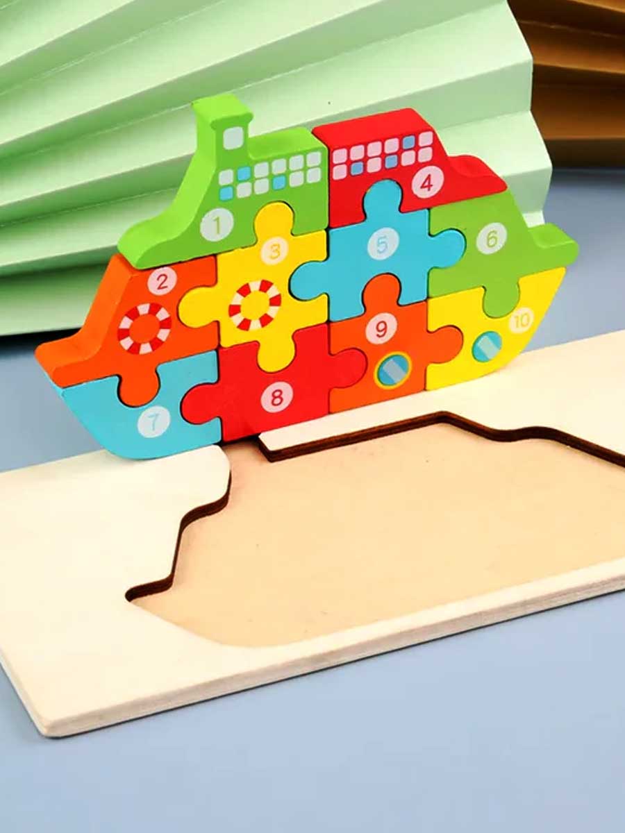 Puzzle 3d enfant 3ans et plus en Forme Bateau