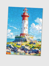 Puzzle Adulte en Bois - Phare et Paysage Côtier