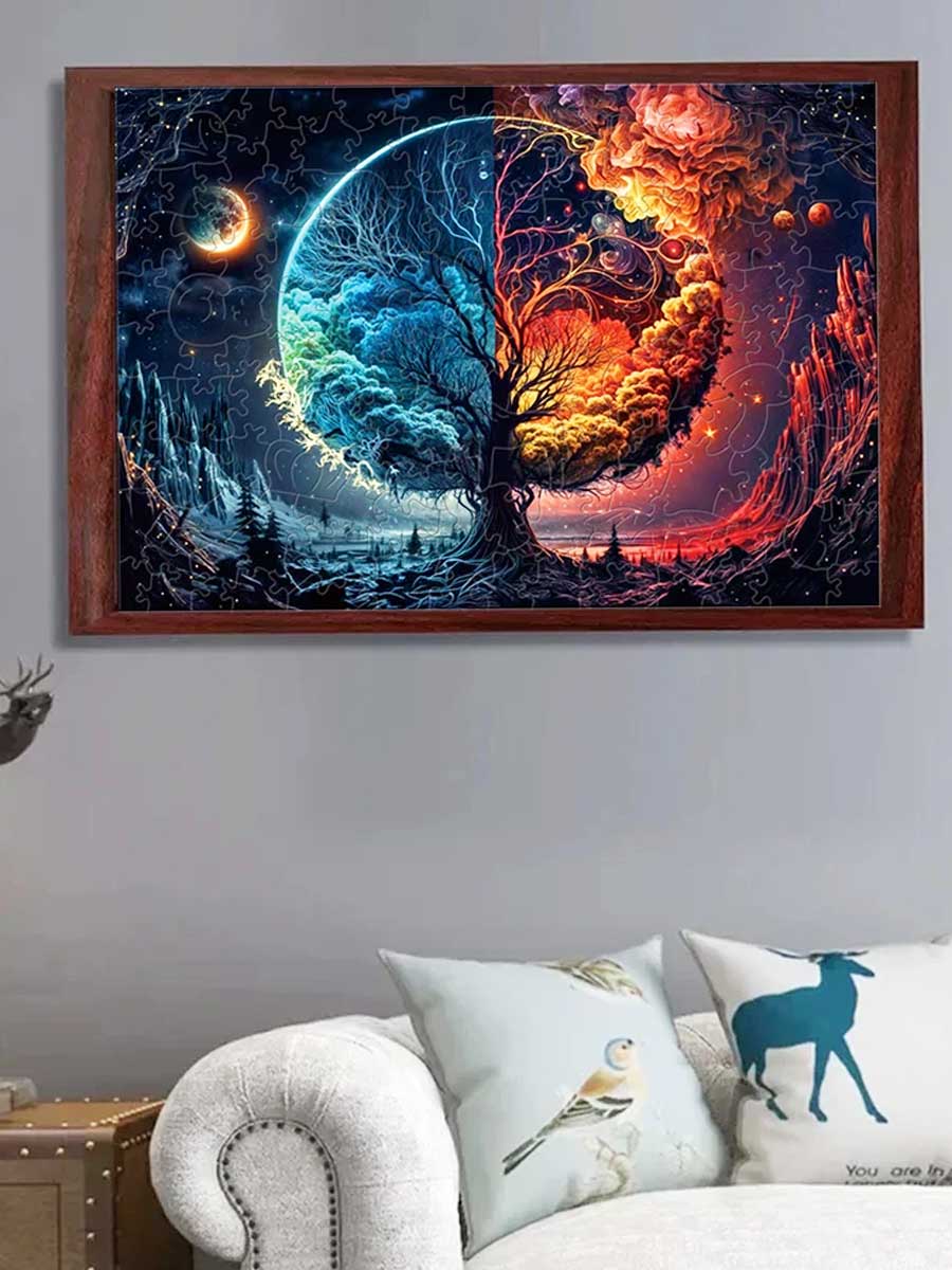 Puzzle Bois Arbre de Vie Dualité - GoCrazyPuzzle