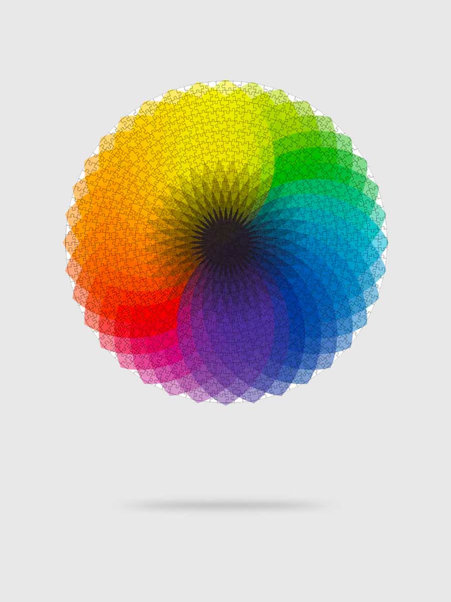 Puzzle Coloré 1000 Pièces Éclat de Couleurs - GoCrazyPuzzle