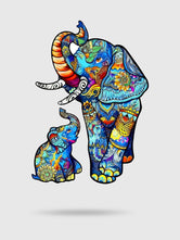 Puzzle Éléphant Bois