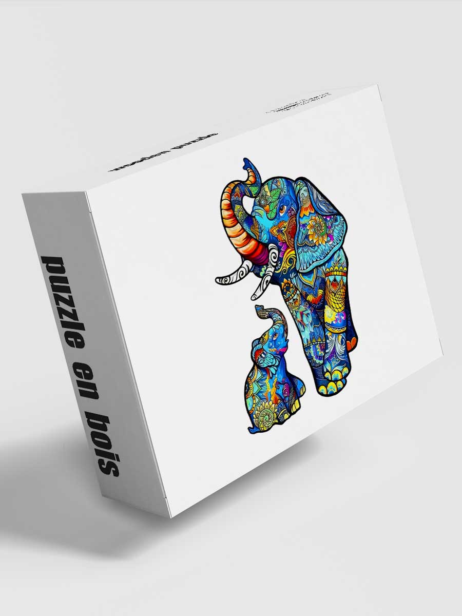 Puzzle Éléphant Bois