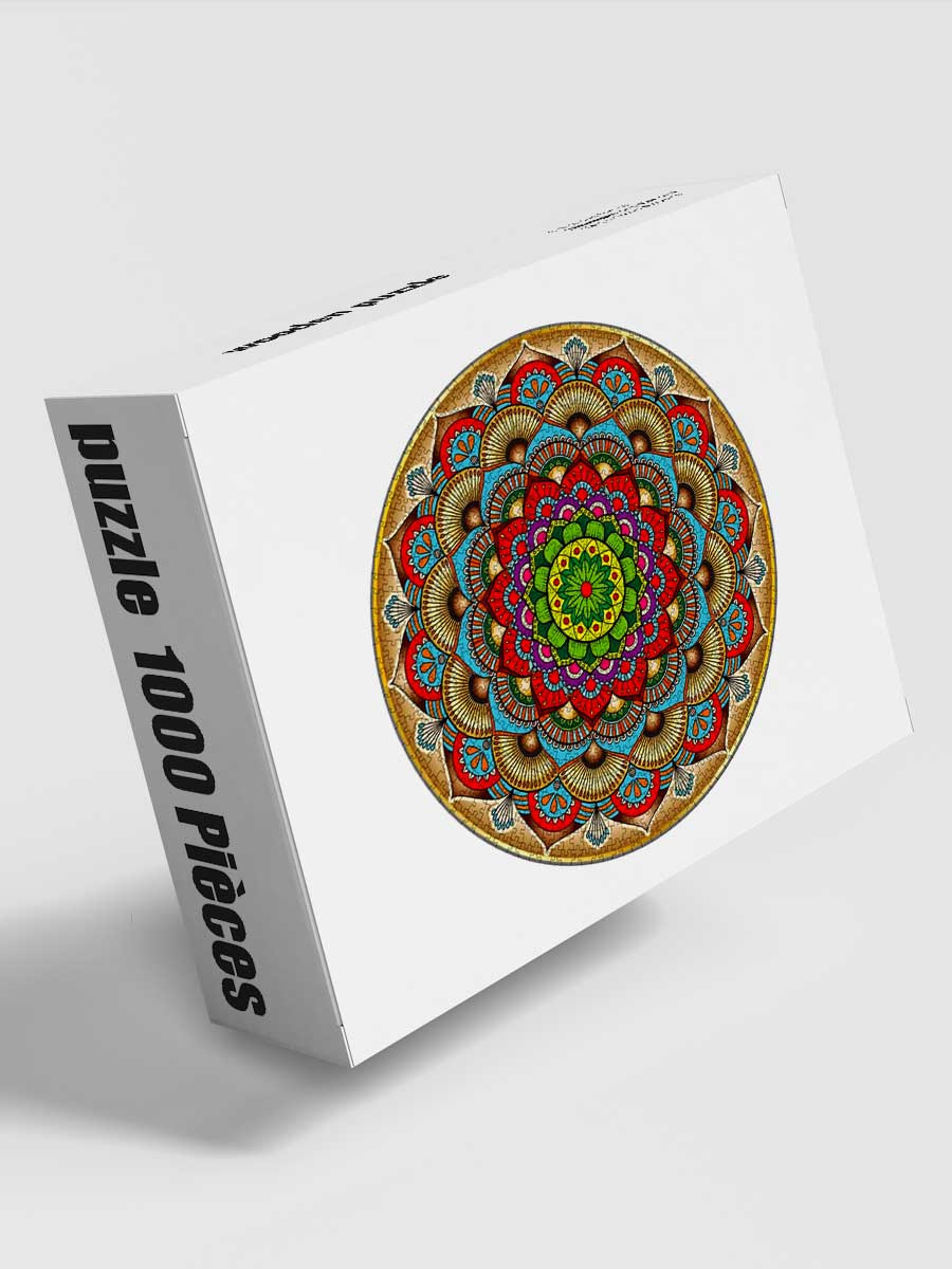 Puzzle Rond 1000 Pièces Mandala