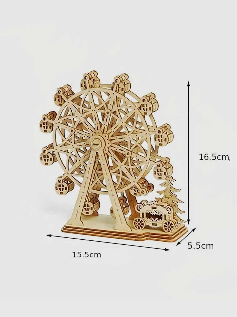 Puzzle en 3d en Bois  - Grande Roue