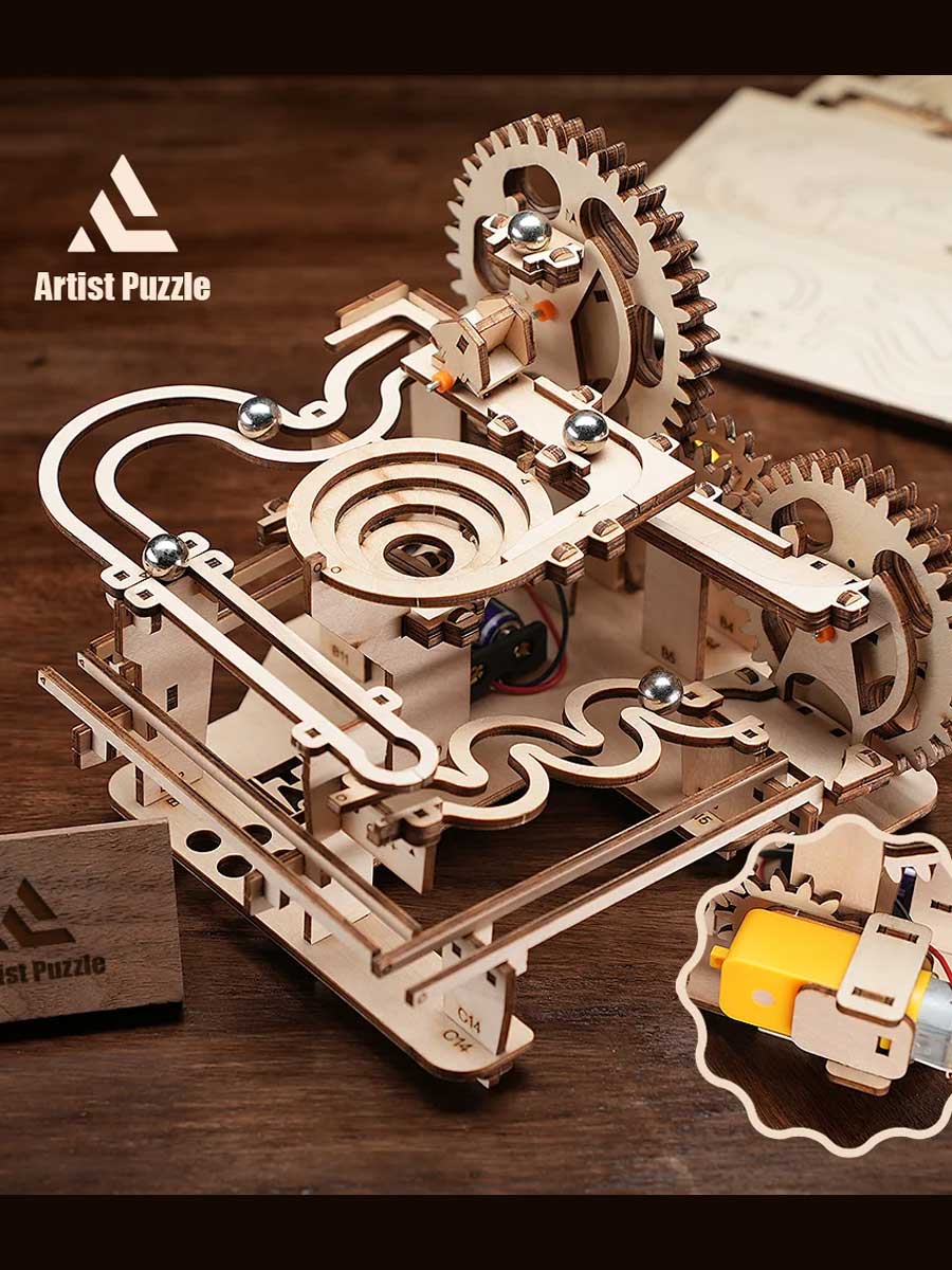 Puzzle 3D en bois – Circuit de billes (DIY) – Neuf 🎡 - Loisirs créatifs Puzzle 3D en bois – Circuit de billes (DIY) – Neuf 🎡 - Loisirs créatifs
