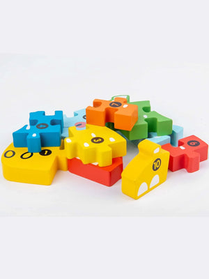 Puzzle Enfant 3 ans | Couleurs & Chiffres Chat - GoCrazyPuzzle
