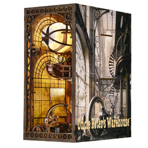 Book Nook – Cabinet de curiosités du voyageur (Bois, LED) - GoCrazyPuzzle
